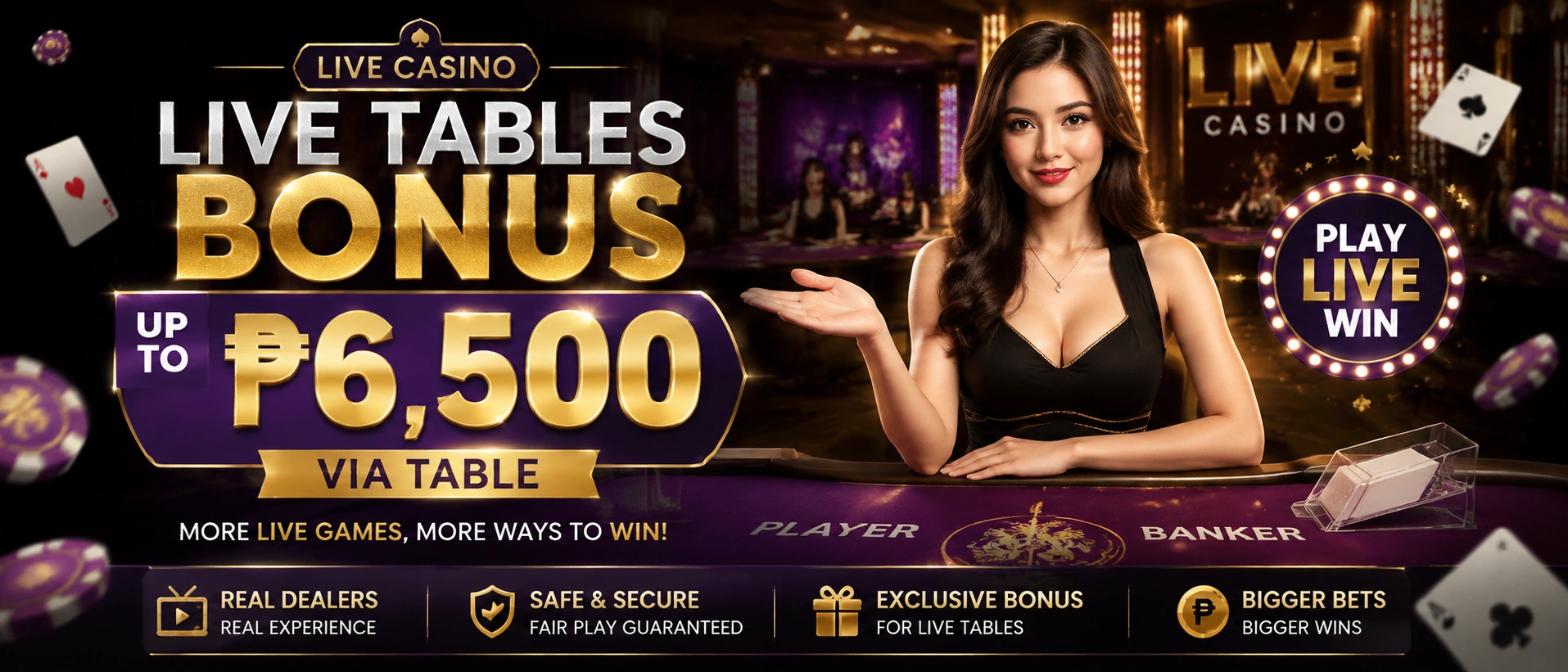 Live casino table hub for Filipino players