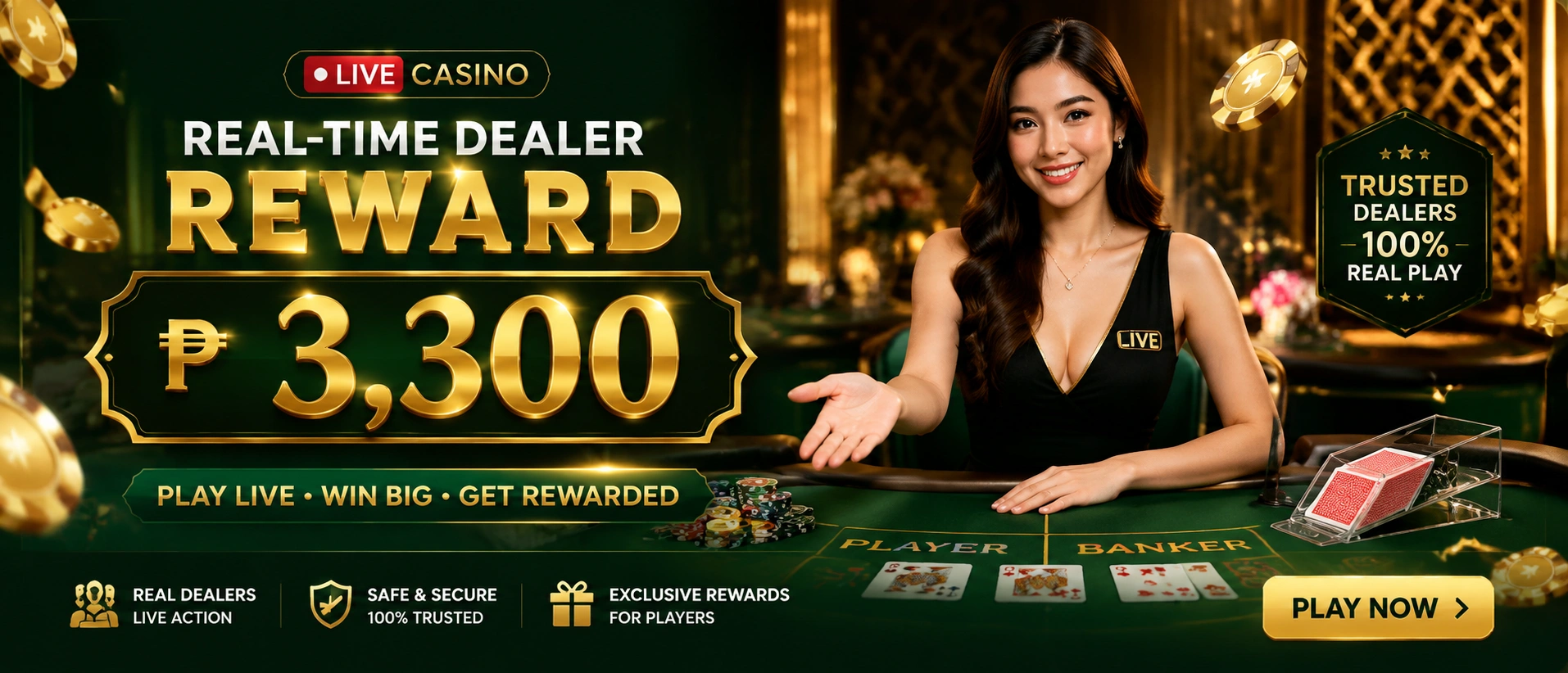 Live dealer table selection