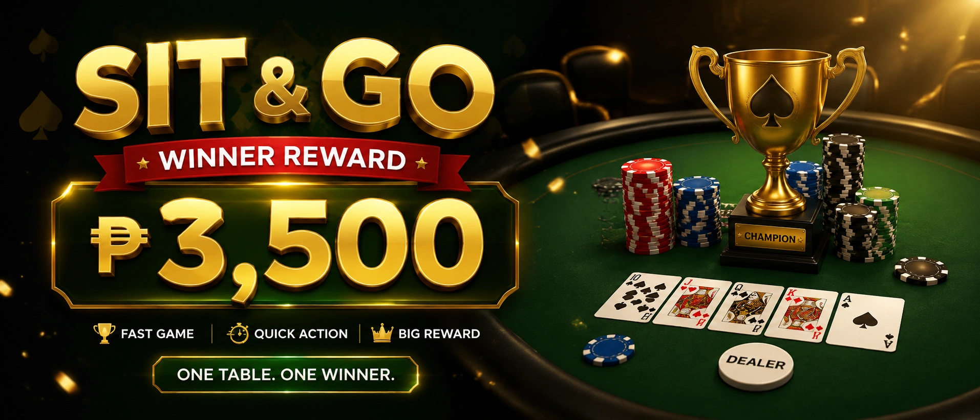 Poker tournament and cash game interface